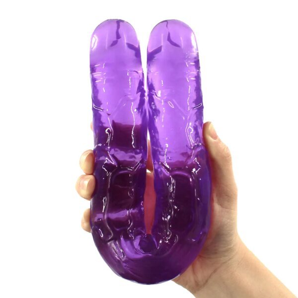 Double Dildo Flexible Soft Cock G-spot Toys Anal Plug Sex Toys for Women Gay Lesbian Vagina Double Ended Dong Artificial Penis Sex Toys For Lesbians cb5feb1b7314637725a2e7: Black|Blue|Pink|Purple|Skin|Transparent