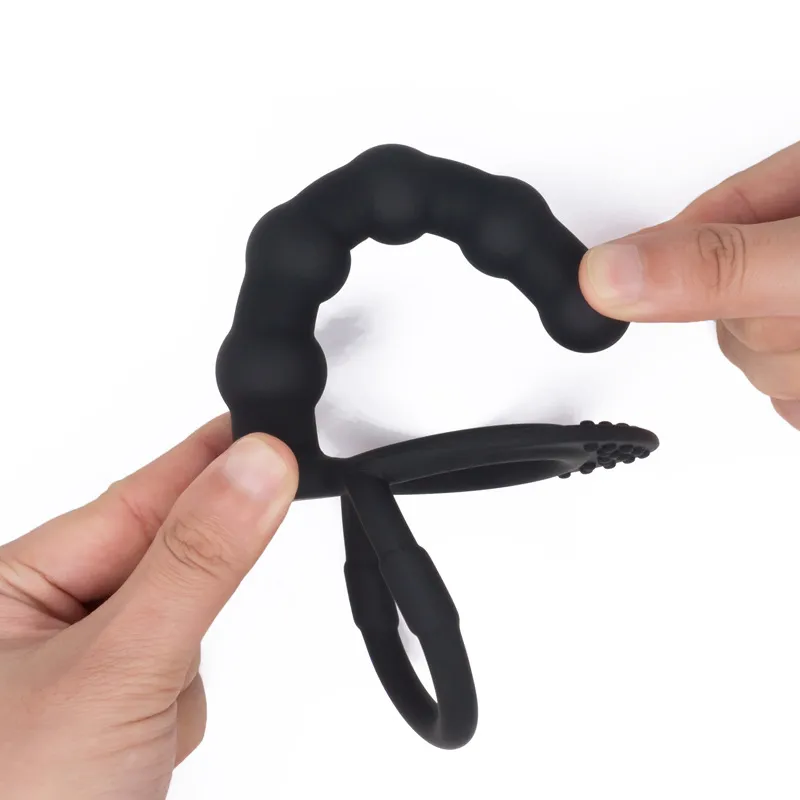 Double Penetration Dildo Rings Strap On Penis Delayed Ejaculation Anal Beads Butt Anus Vaginal Massager Sex Toys For Men Couples Dildos cb5feb1b7314637725a2e7: AT-001-Pink|AT-001-Purple|AT-003-Pink|AT-003-Purple|AT-103-Black