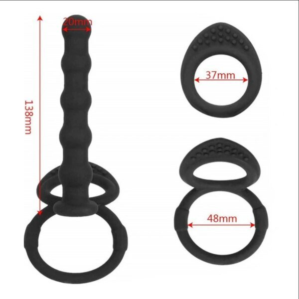 Double Penetration Dildo Rings Strap On Penis Delayed Ejaculation Anal Beads Butt Anus Vaginal Massager Sex Toys For Men Couples Dildos Double Penetration Dildo Rings Strap On Penis Delayed Ejaculation Anal Beads Butt Anus Vaginal Massager Sex Toys For Men Couples Dildos cb5feb1b7314637725a2e7: 1PC|Pink|Purple