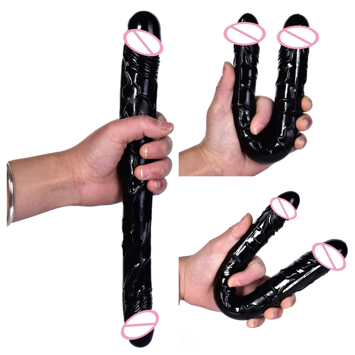 Double head Dildo Long Jelly Realistic Dildo Double Ended Dildo Flexible Big Penis for Women Masturbator Sex Toys for Lesbian Dildos cb5feb1b7314637725a2e7: L black 44CM|L pink 44CM|L purple 44CM|L skin color 44CM|L transparent 44CM|M black 32CM|M pink 32CM|M purple 32CM|M skin color 32CM|M transparent 32CM|S black 23.5CM|S pink 23.5CM|S purple 23.5CM|S skin color 23.5CM|S transparent 23.5CM|XS-mini transparent