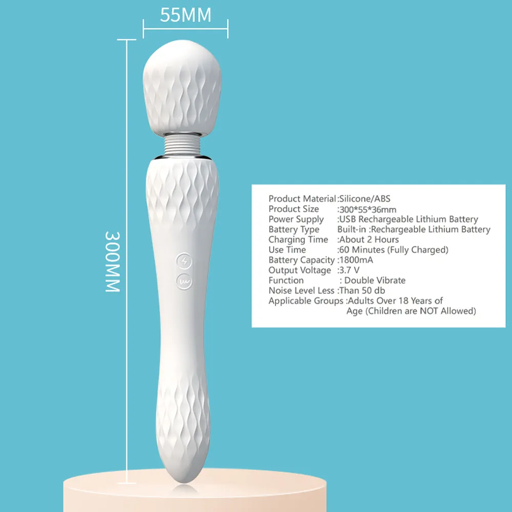 Double-headed Vibrator for Women AV Massage stick Masturbator Female Goods for Adults Women’s Dildo Sex Toys for Women Sex Shop Sex Toys For Women 1ef722433d607dd9d2b8b7: China|Russian Federation