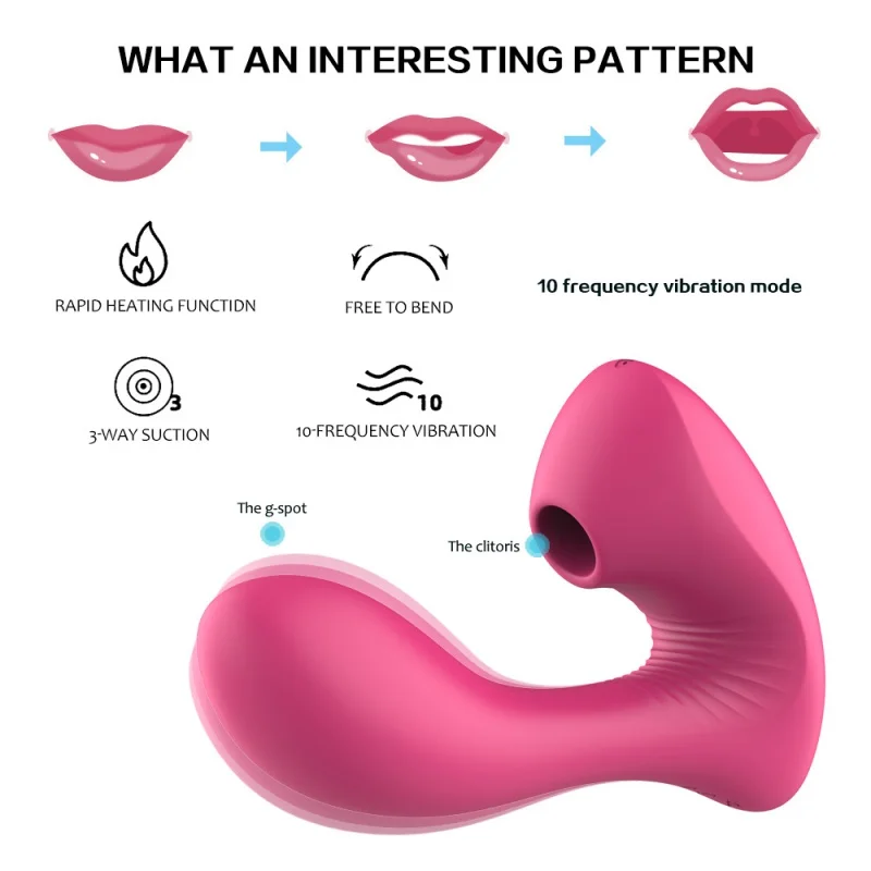 Enchantress Sex Toys Adult Supplies Female 10-Frequency G-Spot Sucking Vibrator Women’s Masturbation Tool Factory Wholesale Sex Toys For Women cb5feb1b7314637725a2e7: Purple|Red