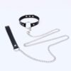 Erotic Leather Bondage Strap of Bdsm Restraint Collar with Metal Chain for Men Women Slave Role Play Traction Flirting Sex Toys Sex Games cb5feb1b7314637725a2e7: Sky Blue