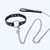 Erotic Leather Bondage Strap of Bdsm Restraint Collar with Metal Chain for Men Women Slave Role Play Traction Flirting Sex Toys Sex Games cb5feb1b7314637725a2e7: Sky Blue