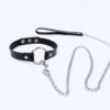 Erotic Leather Bondage Strap of Bdsm Restraint Collar with Metal Chain for Men Women Slave Role Play Traction Flirting Sex Toys Sex Games cb5feb1b7314637725a2e7: Sky Blue