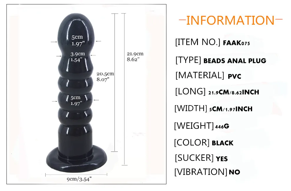 FAAK Beads anal plug suction black dildo sex toys for women men fake penis anus massage balls butt plug sex shop flexible dick Dildos cb5feb1b7314637725a2e7: Black|Flesh|strap on dildo