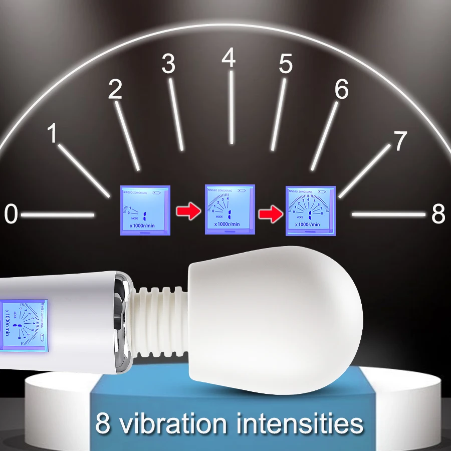 FLXUR AV Magic Wand Vibrators for Women Sex Toys Clitoris Stimulator Female Masturbator Couples Erotic Device USB Charging Vibrators Sexually Suggestive: No