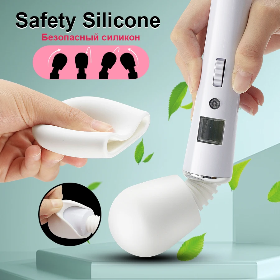 FLXUR AV Magic Wand Vibrators for Women Sex Toys Clitoris Stimulator Female Masturbator Couples Erotic Device USB Charging Vibrators Sexually Suggestive: No