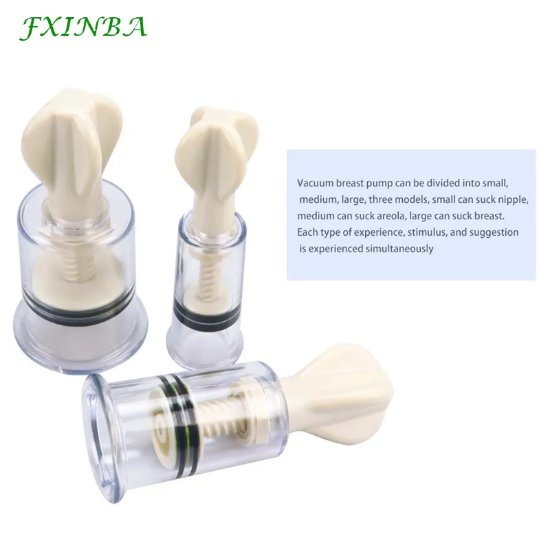 FXINBA 2Pcs Breast Nipple Sucker Clitoris Suction Bdsm Bondage Massager Nipple Vacuum Pump Enlarger Sex Toys for Women Adults Trending Now cb5feb1b7314637725a2e7: size L|size M|size S