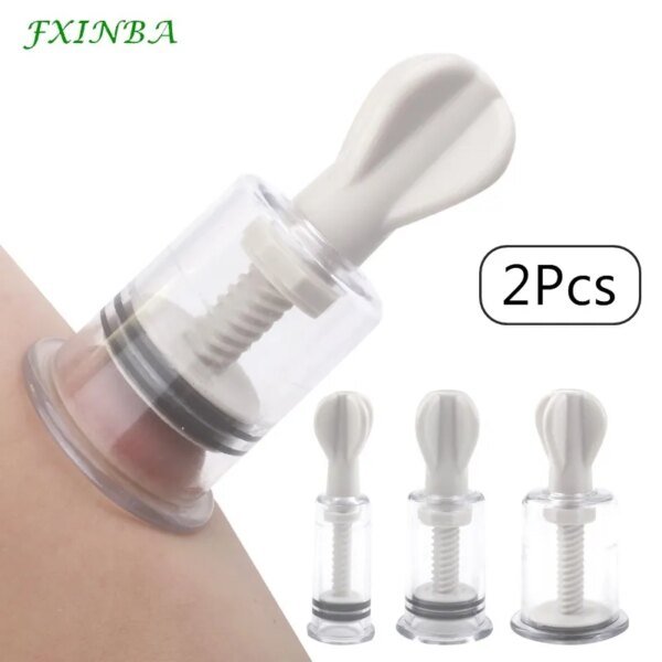 FXINBA 2Pcs Breast Nipple Sucker Clitoris Suction Bdsm Bondage Massager Nipple Vacuum Pump Enlarger Sex Toys for Women Adults Trending Now cb5feb1b7314637725a2e7: size L|size M|size S