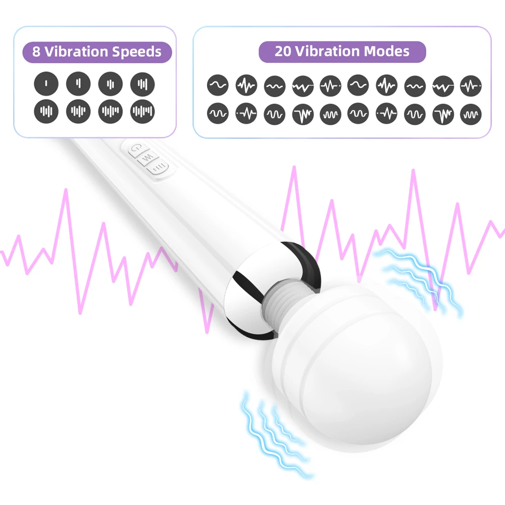 G Spot Massager Vibrators for Women USB Charging Huge Magic Wand Clitoris Vibrators Big AV Sticks for Female Adult 18 Sex Toys Vibrators cb5feb1b7314637725a2e7: no box|With gift Box