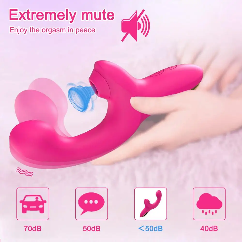 G Spot Vibrator 20 Speeds Clit Sucking Toy Dildo Adult Sex Toys Clitoral Stimulator Vibrating Finger Massager Dildos For Women Sex Toys For Women cb5feb1b7314637725a2e7: Purple with Box|Purple without box|Red With Box|Red without box