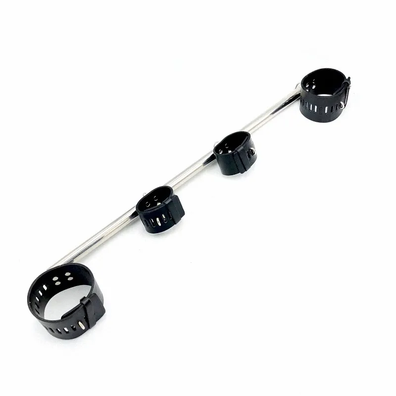HESEKS BDSM Bondage Kit Spreader Bar Handcuffs Ankle Cuffs Fetish Restraints Set Sex Toys for Couples Bondage Gear cb5feb1b7314637725a2e7: Black|Red