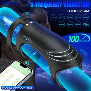 HESEKS Vibrating Cock Ring Wearable Vibrator APP Control Silicone Stretchy Penis 3 Rings for G spot Stimulator Sex Toys for Men Sex Games cb5feb1b7314637725a2e7: APP Control
