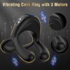 Kushor Vibrating Cock Ring Vibrator Cockring Penis Rings G Spot Clitoral Stimulator Delayed Ejaculation Sex Toys for Couples Vibrators Kushor Vibrating Cock Ring Vibrator Cockring Penis Rings G Spot Clitoral Stimulator Delayed Ejaculation Sex Toys for Couples Vibrators cb5feb1b7314637725a2e7: Black
