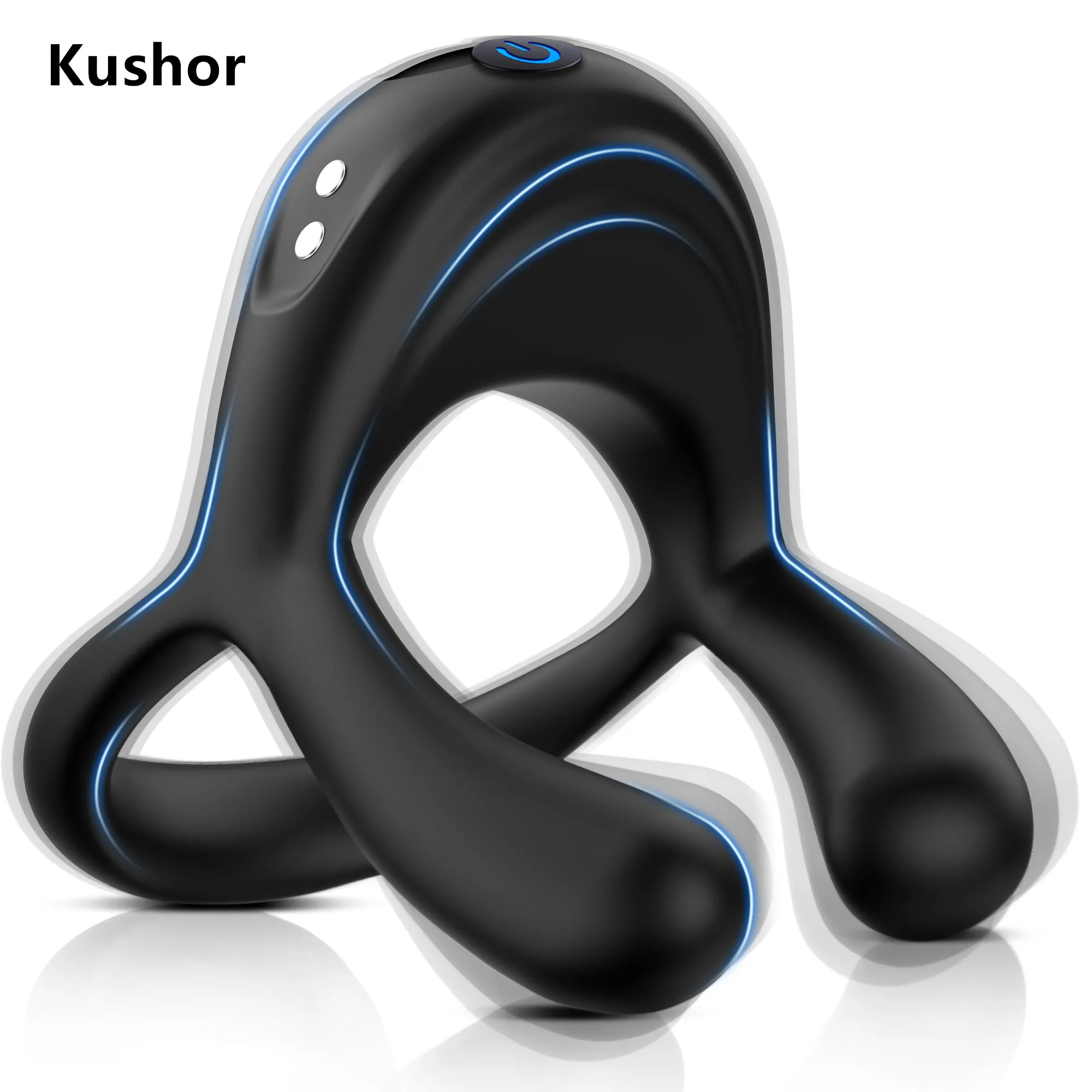Kushor Vibrating Cock Ring Vibrator Cockring Penis Rings G Spot Clitoral Stimulator Delayed Ejaculation Sex Toys for Couples Vibrators cb5feb1b7314637725a2e7: Black