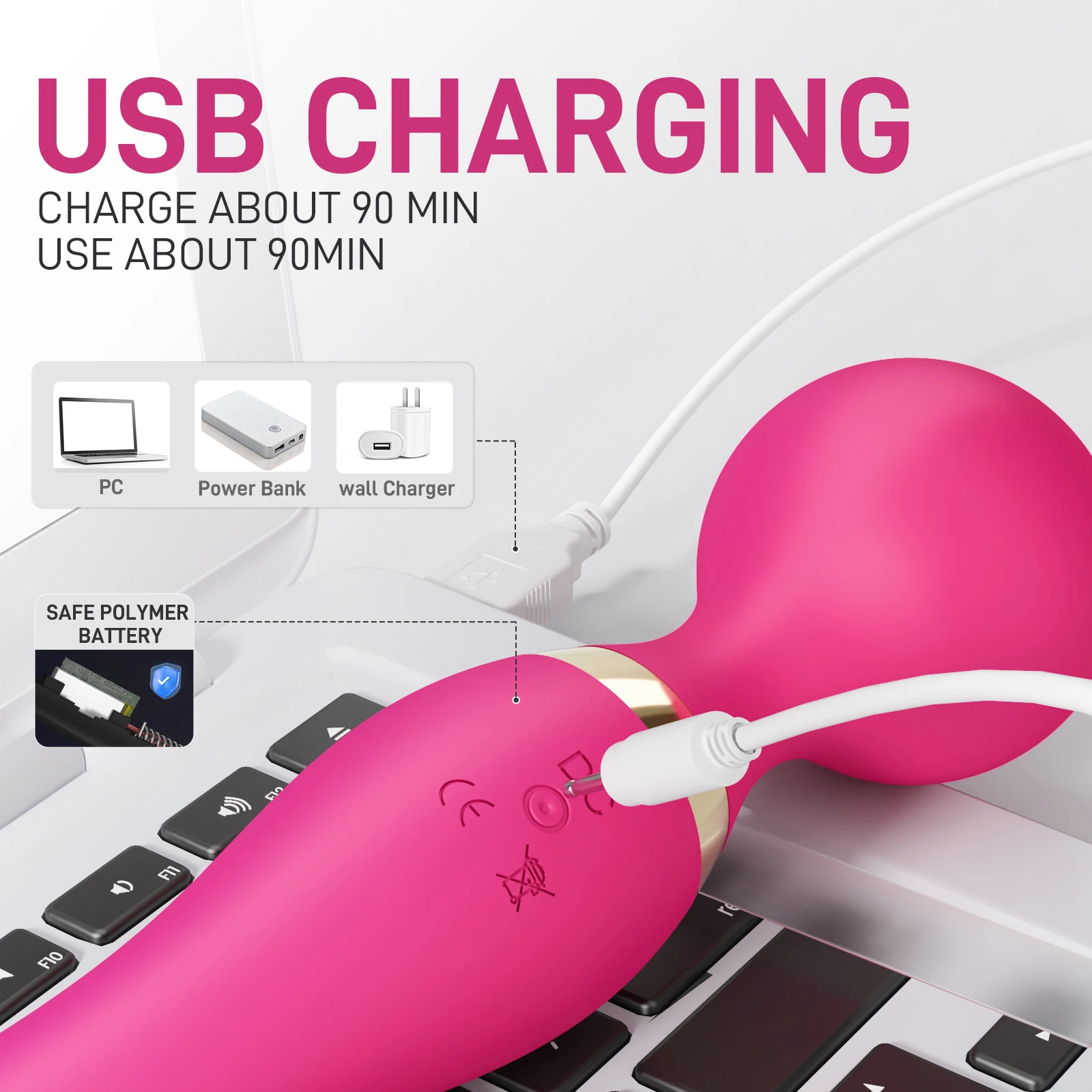 Magic Wand Powerful Dildos Vibrator Dual Motor Silicone Large G-Spot Massager Sex Toys For Couple Clitoris Stimulator for Adults Vibrators cb5feb1b7314637725a2e7: black 2|Black-1|Purple 1|Purple 2|Rose Red 1|Rose Red 2