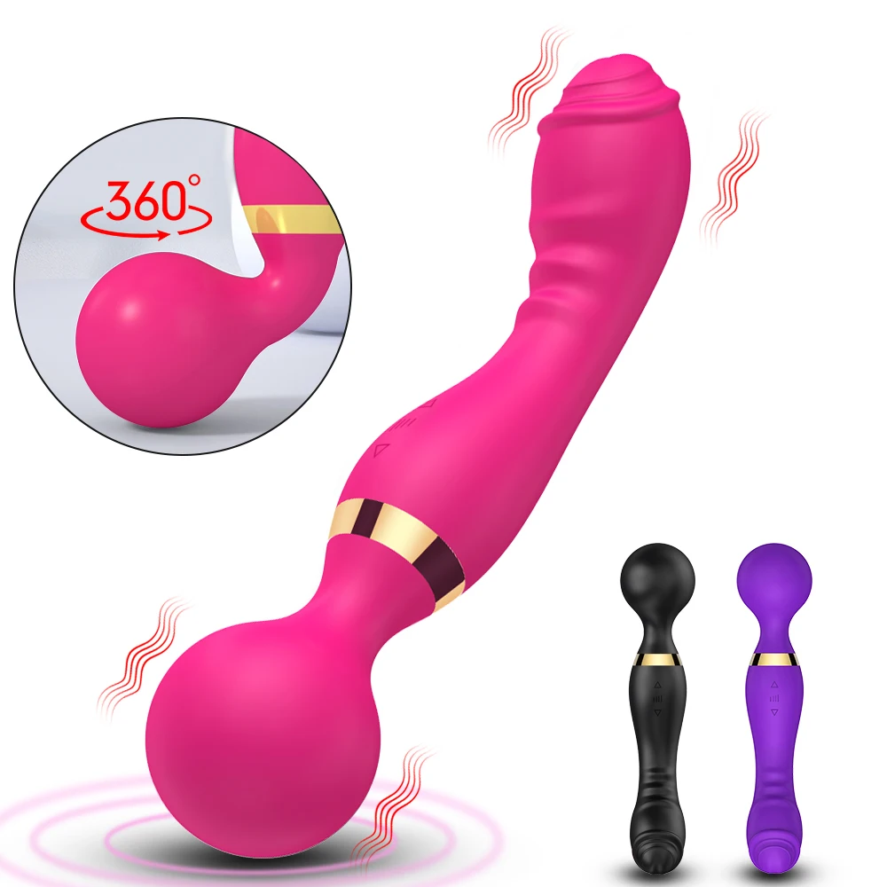 Magic Wand Powerful Dildos Vibrator Dual Motor Silicone Large G-Spot Massager Sex Toys For Couple Clitoris Stimulator for Adults Vibrators cb5feb1b7314637725a2e7: black 2|Black-1|Purple 1|Purple 2|Rose Red 1|Rose Red 2