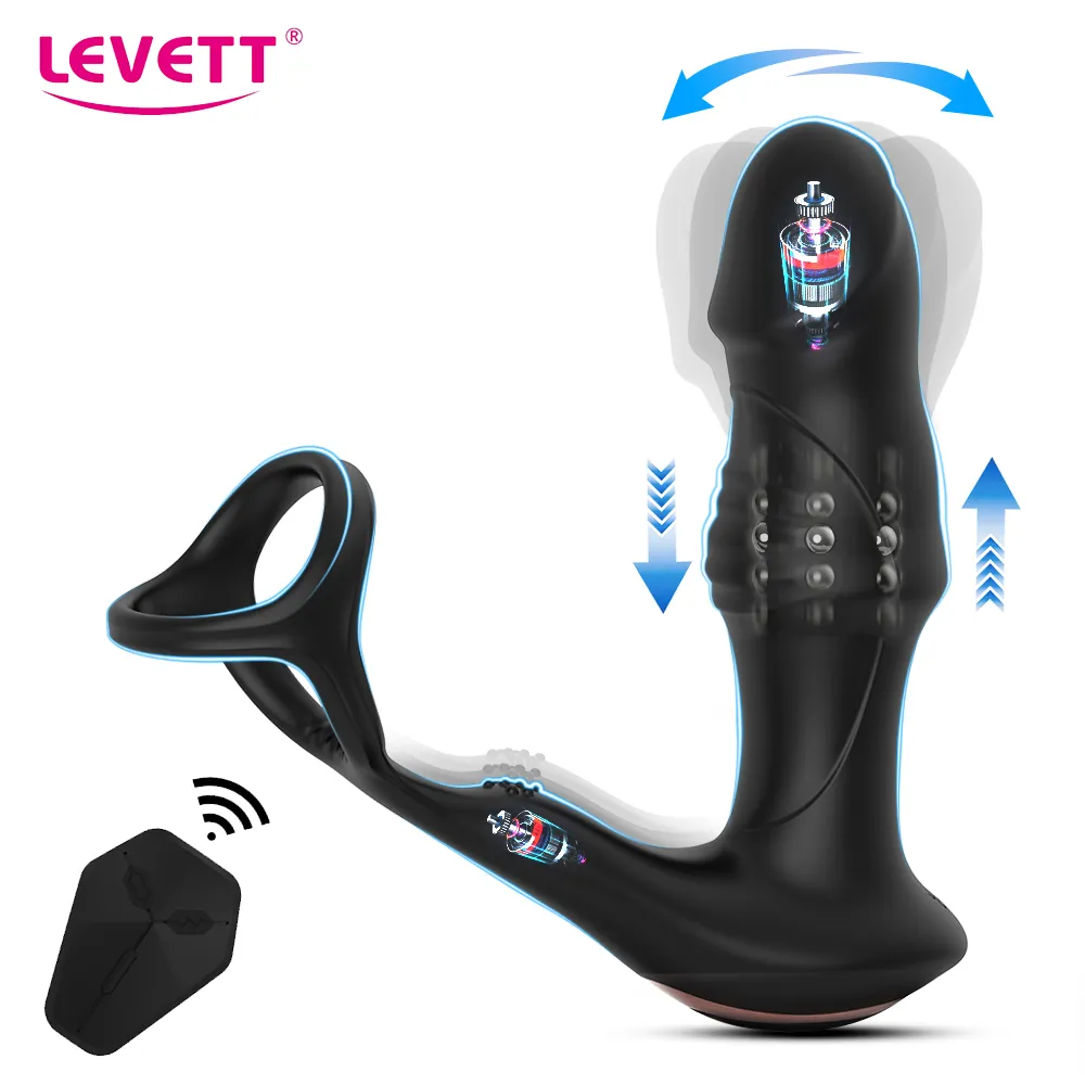 Male Thrusting Prostate Massager Rotating Anal Vibrator Butt Plug Testicle Stimulator Delay Ejaculation Ring Sex Toys For Men Best Sellers 1ef722433d607dd9d2b8b7: China