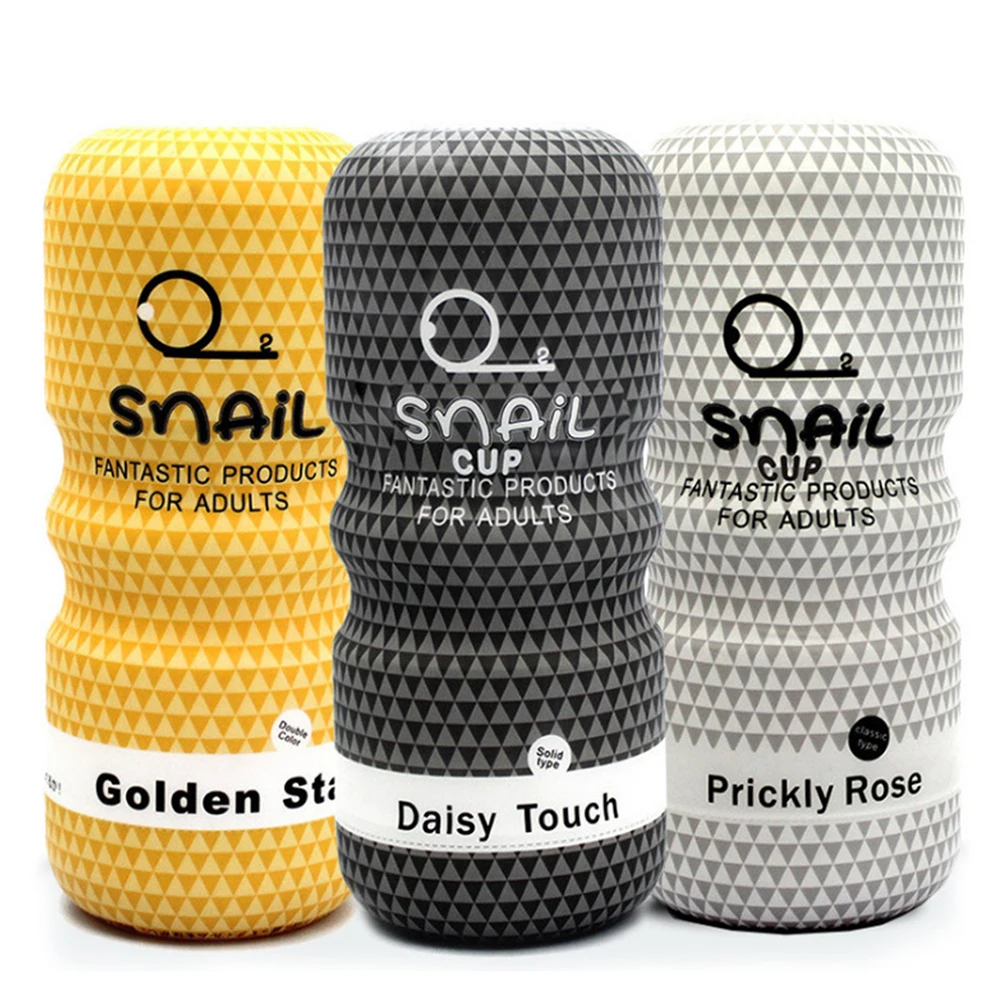 Manual Male Masturbator Penis Enlargement Exerciser Realistic Blowjob Anal Sex Sexy Toy Aldult Pusssy for Men Stimulate Massager Sex Toys For Men cb5feb1b7314637725a2e7: Black with Box|white-with box|yellow-with box
