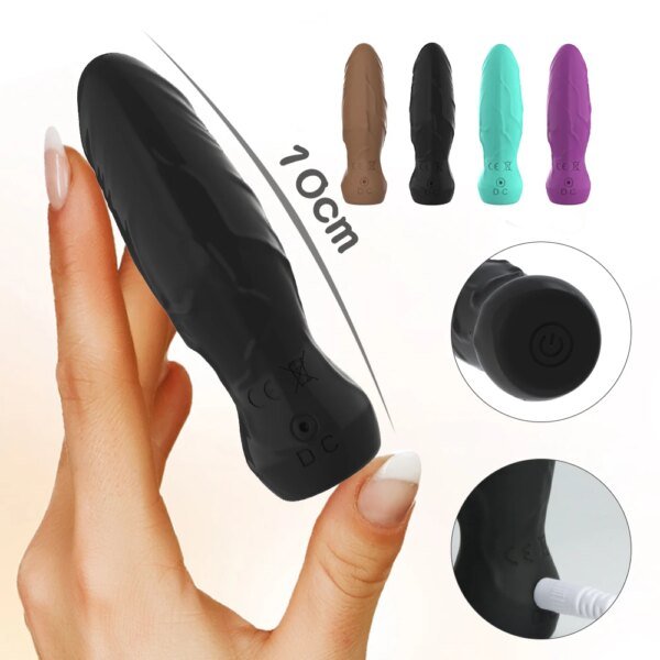 Mini Powerful Bullet Vibrator For Women Small Vibrators Dildo Clitoral Massage Machine G-Spot Stimulator Vibro Sex Toys Female Vibrators cb5feb1b7314637725a2e7: Black with Box|brown With box|Light Blue With Box|Purple with Box