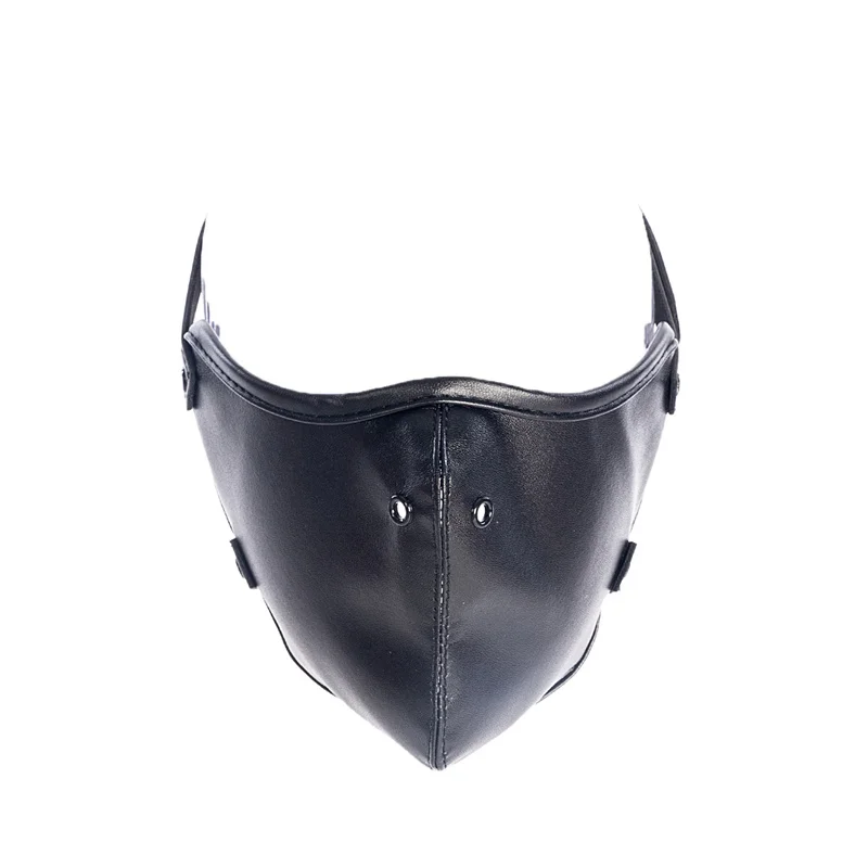 New Leather Hood Mask Mouth Plug Ball Gag Bondage Slave Restraints Fetish Sex Toys For Gay Couples Flirting Adult Games Sex Games cb5feb1b7314637725a2e7: Black
