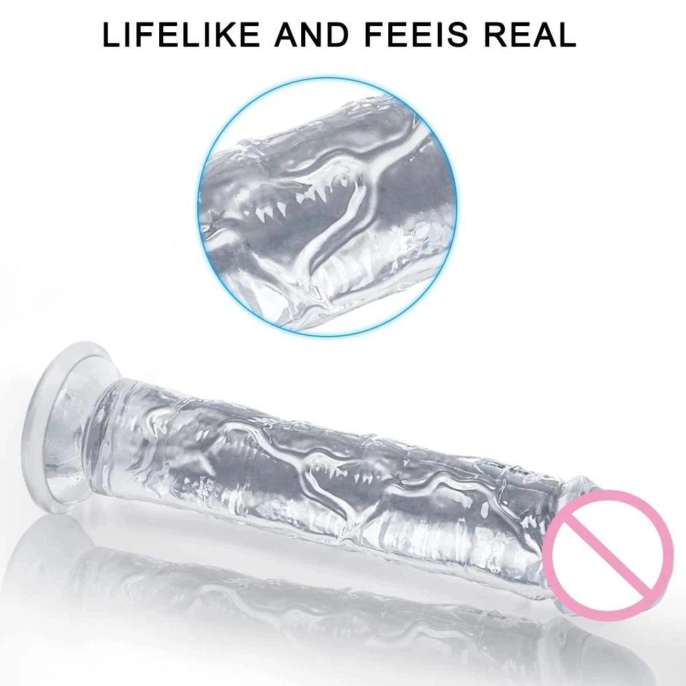 New Realistic Dildos Erotic Jelly Dildo With Super Strong Suction Cup Sex Toys for Woman Men Artificial Penis G-spot Simulation Sex Toys For Women cb5feb1b7314637725a2e7: 14cm|15.5cm|17cm|19cm|21cm|23cm|9cm
