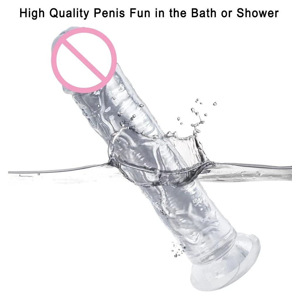 New Realistic Dildos Erotic Jelly Dildo With Super Strong Suction Cup Sex Toys for Woman Men Artificial Penis G-spot Simulation Sex Toys For Women cb5feb1b7314637725a2e7: 14cm|15.5cm|17cm|19cm|21cm|23cm|9cm