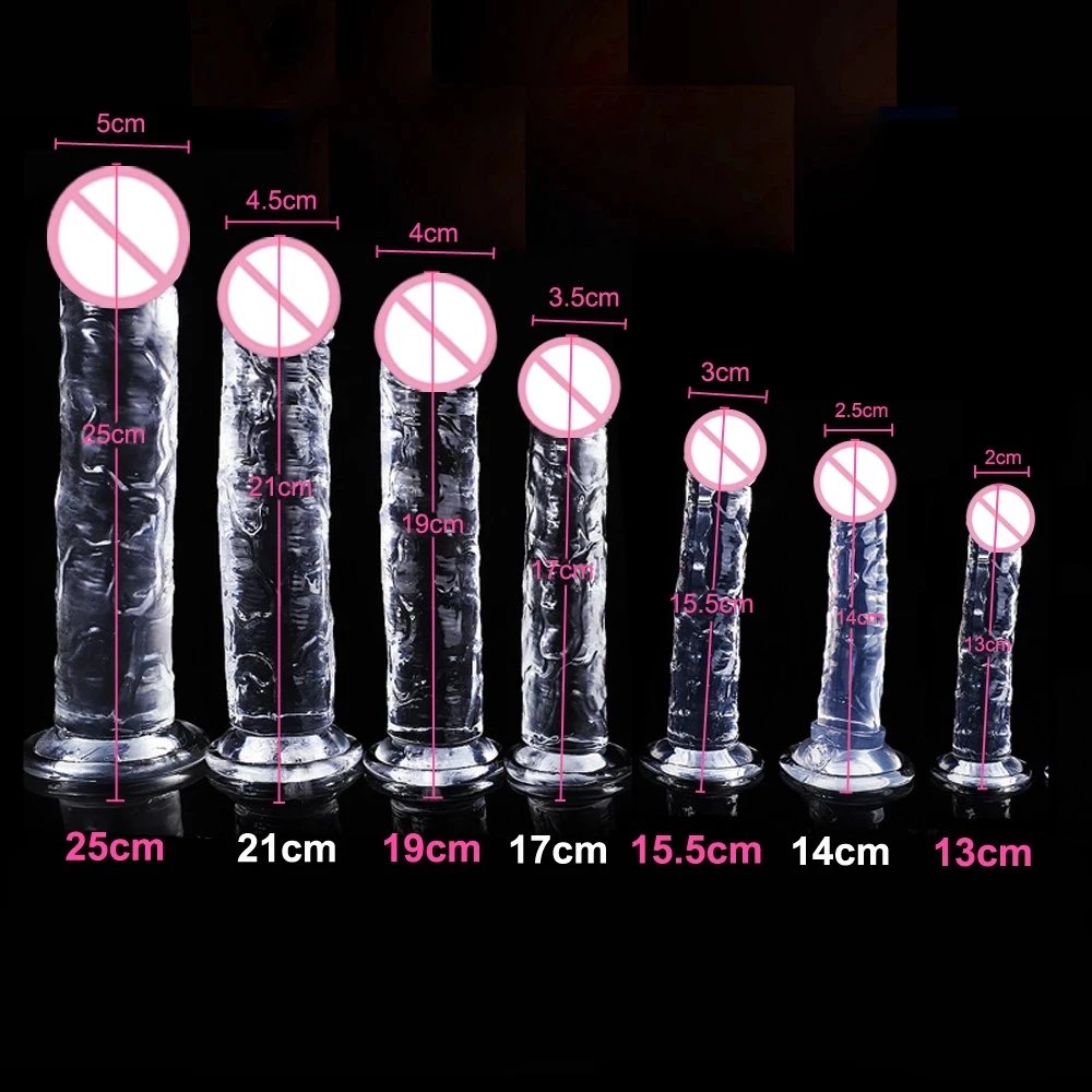 New Realistic Dildos Erotic Jelly Dildo With Super Strong Suction Cup Sex Toys for Woman Men Artificial Penis G-spot Simulation Sex Toys For Women cb5feb1b7314637725a2e7: 14cm|15.5cm|17cm|19cm|21cm|23cm|9cm