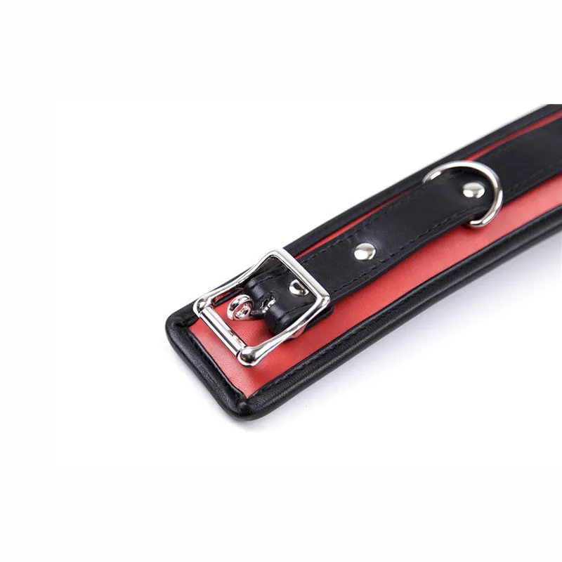 New Style Leather Soft Sponge Bondage Collar With Metal Chain Sex Toys For Adults Bdsm Bondage Adult Erotic Games Bondage Gear cb5feb1b7314637725a2e7: black 2|Black-1