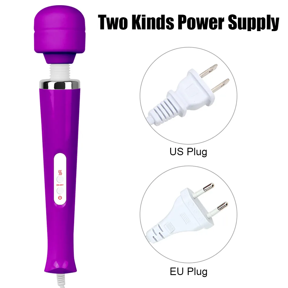 OLO Erotic Toy 10 Speeds EU/US Plug Big Size AV Rod Stick Vibrator Sex Toys for Women Clit Stimulator Magic Wand Vibrators cb5feb1b7314637725a2e7: EU Plug Black|EU Plug Pink|EU Plug Purple|EU Plug White|US Plug Black|US Plug Pink|US Plug Purple|US Plug White