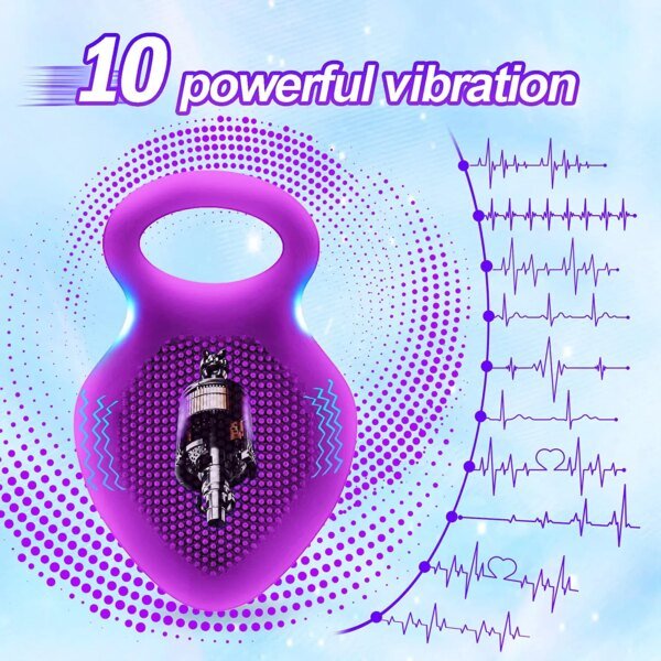 Penis Ring Vibrating Clitoris Stimulator G Spot Sex Toys For Couple Vibro Delay Lick Vagina Orgasm Lock Fine Sleeve Vibrator Sex Toys For Couple cb5feb1b7314637725a2e7: Black|Purple