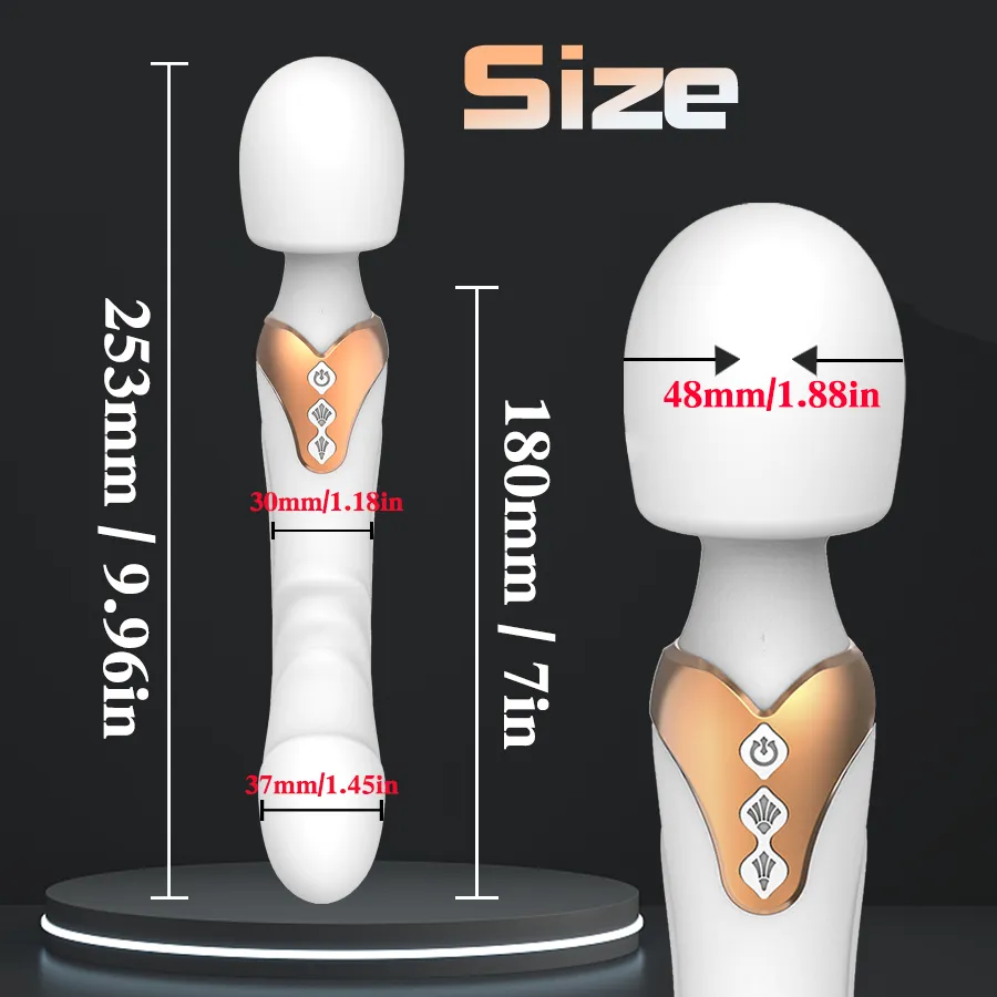 Powerful Vibrator Dildos Wand for Women 10 Modes Clitoris Stimulator G Spot Vagina Massager Adult Sex Toys for Woman Sex Toys For Women cb5feb1b7314637725a2e7: Army Green|Black|Other