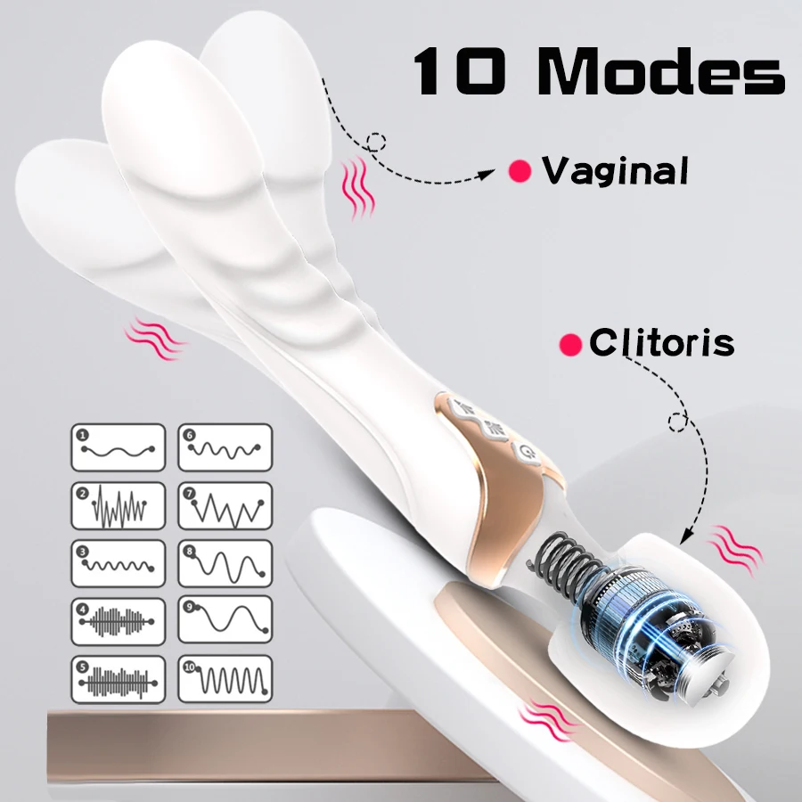 Powerful Vibrator Dildos Wand for Women 10 Modes Clitoris Stimulator G Spot Vagina Massager Adult Sex Toys for Woman Sex Toys For Women cb5feb1b7314637725a2e7: Army Green|Black|Other
