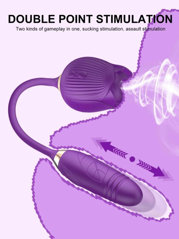 Rose Sucking Vibrator Female Nipple Clit Stimulator Vibrating Egg Dildo Vibrators Clitoris Sucker Masturbation Sex Toy for Women Trending Now cb5feb1b7314637725a2e7: Purple|Red 1-Box