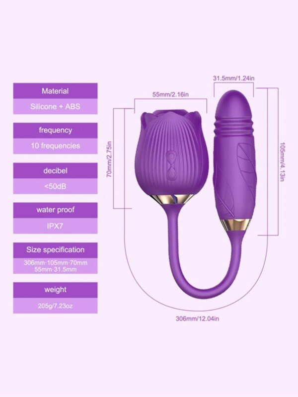 Rose Sucking Vibrator Female Nipple Clit Stimulator Vibrating Egg Dildo Vibrators Clitoris Sucker Masturbation Sex Toy for Women Trending Now cb5feb1b7314637725a2e7: Purple|Red 1-Box