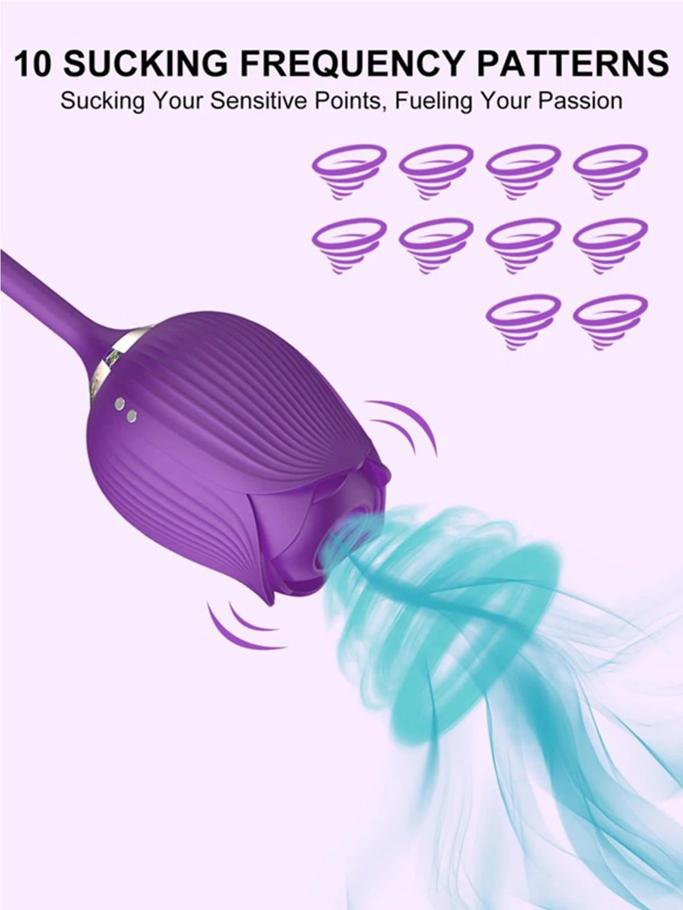 Rose Sucking Vibrator Female Nipple Clit Stimulator Vibrating Egg Dildo Vibrators Clitoris Sucker Masturbation Sex Toy for Women Trending Now cb5feb1b7314637725a2e7: Purple|Red 1-Box