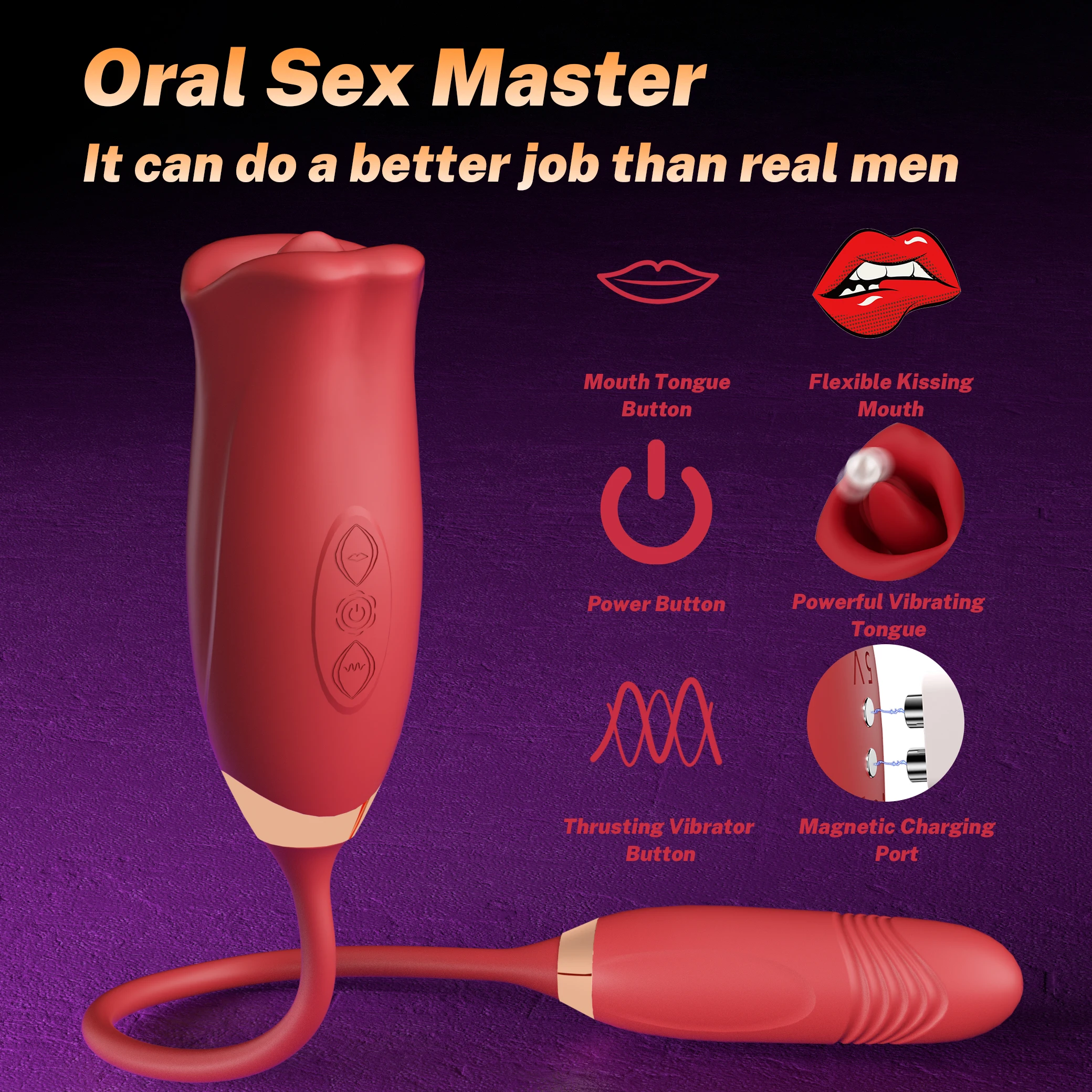 Rose Thrusting Sucking Vibrator for Women Tongue Licking Nipple Clit Stimulator G-spot Dildo Massager Love Egg Sex Toys Couples Trending Now cb5feb1b7314637725a2e7: RF08-RD|RF08-RD-Box|RF12-RD|RF12-RD-BOX|RF13-RD|RF13-RD-BOX