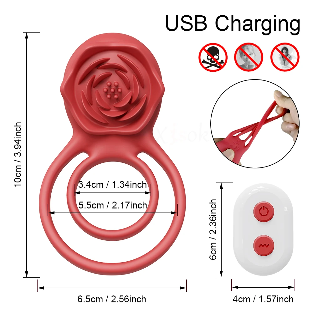 Rose Toy Penis Ring Cockring Vibrator for Men Semen Lock Ring Remote Control Delay Ejaculation Sex Toys for Male Cock Rings Sex Toys For Men cb5feb1b7314637725a2e7: SJH38-RD-BOX-JIT|SJH38-RD-JIT|SJH38-YK-RD-BOX-JIT|SJH38-YK-RD-JIT
