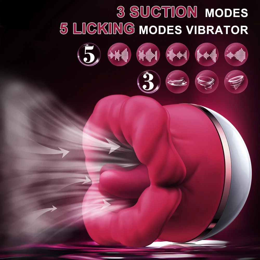 Rose Toy Tongue Licking Vibrator Nipple Vagina Sucking Vibrator Clitoris Stimulator Sex Toys For Women Vibrator with Tongue Sex Toys For Men 1ef722433d607dd9d2b8b7: CN