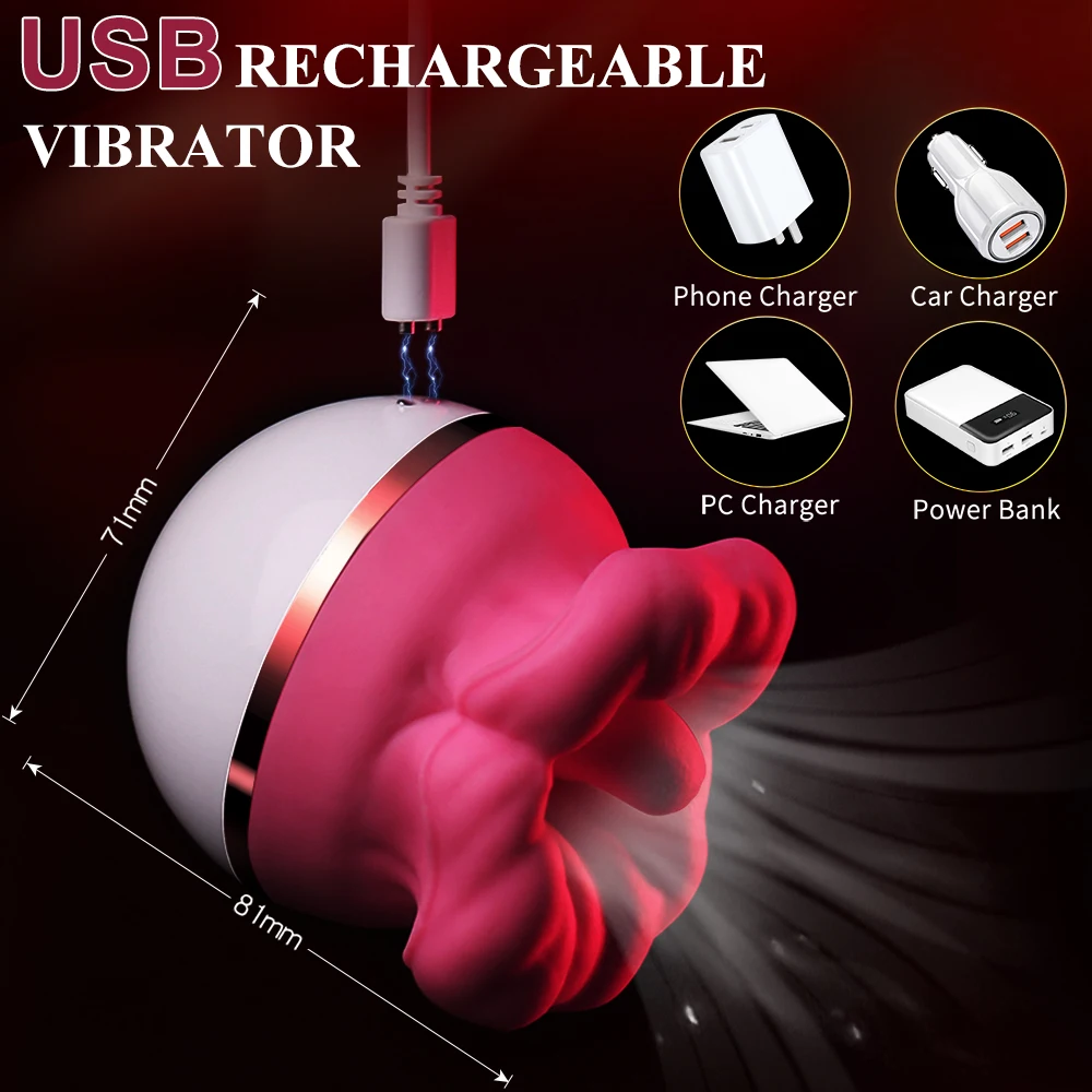 Rose Toy Tongue Licking Vibrator Nipple Vagina Sucking Vibrator Clitoris Stimulator Sex Toys For Women Vibrator with Tongue Sex Toys For Men 1ef722433d607dd9d2b8b7: CN