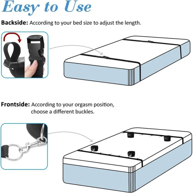 Sex Bondage BDSM Kit Bed Restraints Set Sex Toys with Hand Cuffs Ankle Cuff Bondage Collection & Blindfold & Tickler Included Sex Toys For Couple cb5feb1b7314637725a2e7: Pingxingbed