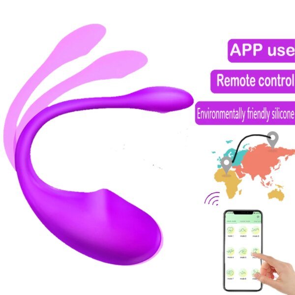 Sex Toy APP Smart Phone Wireless Control 10 Frequency Vibration Clitoris G Spot Lady Sex Toy Lady Wearable Dildo Adult Sex Toys Best Sellers cb5feb1b7314637725a2e7: Purple APP No box|Purple APP with box|Rose APP No box|Rose APP with box