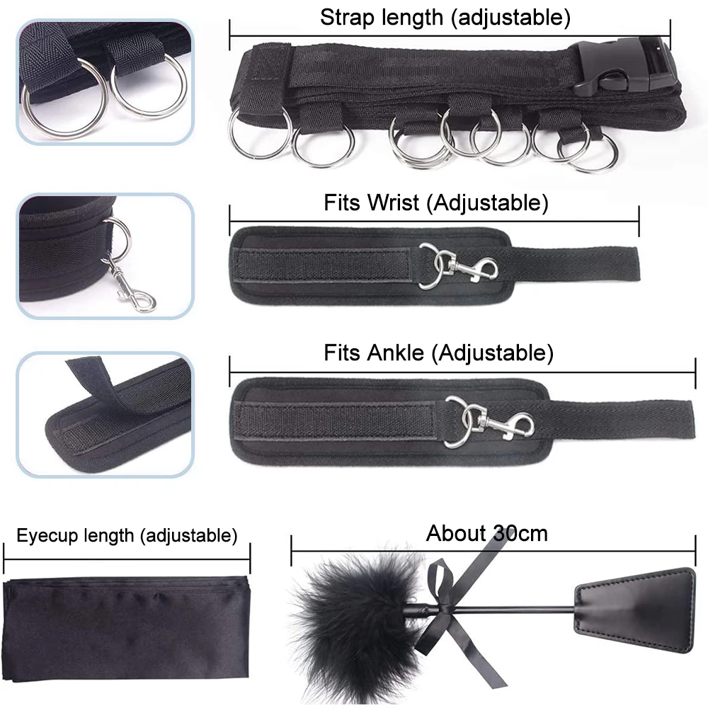 Sexy Leather Bondage Kits Adults Sex Toy Set for Women Men Handcuffs Ankle Cuffs Fetish Slave Collars Adult Bed Games Bondage Gear cb5feb1b7314637725a2e7: SM-2-1-BK|SM-2-1-RD|SM-2-3-BK|SM-2-4-BK|SM-6-01-BK|SM-8-1-BK