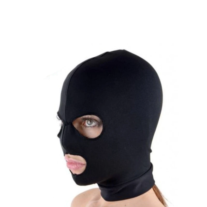 Sexy Toys for Couples Fetish Open Mouth Hood Mask Head Black Adult Games Erotic Mask Hood Sexy Eye BDSM Headgear Slave Bondage Sex Toys For Women cb5feb1b7314637725a2e7: A|B|C|D