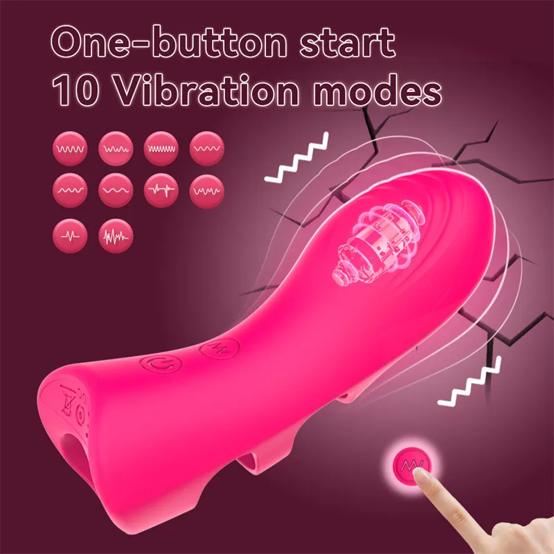 Silicone Finger G Spot Vibrator Sex Toys For Women Masturbation Clitoris Massage 10 Modes Vibrating Egg Couples Flirting Games Vibrators cb5feb1b7314637725a2e7: Purple|Rose