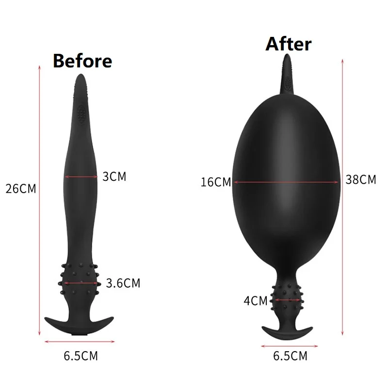 Silicone Inflated Anal Dildo Adult Sex Toys For Women/Man Dilator Prostate Massage Anal Plug No Vibrator Anal Toys Big Butt Plug Dildos cb5feb1b7314637725a2e7: anal douche|biggest 130mm|biggest 140mm|biggest 160mm|biggest 180mm|biggest 85mm
