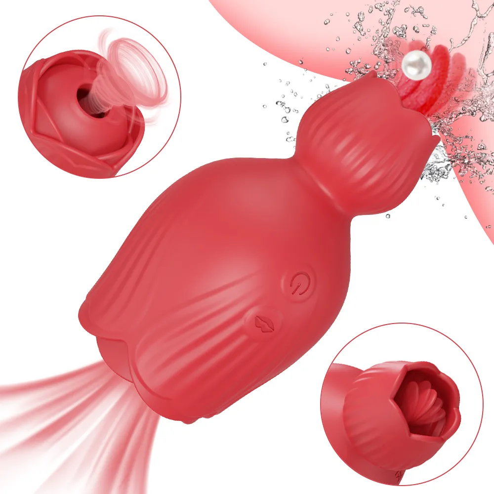 Sucking Rose Tongue Licking Vibrator for Women Clitoris Stimulator Oral Nipple Vacuum Clit Sucker Female Sex Toys for Adults Sex Toys For Lesbians 1ef722433d607dd9d2b8b7: China|Russian Federation