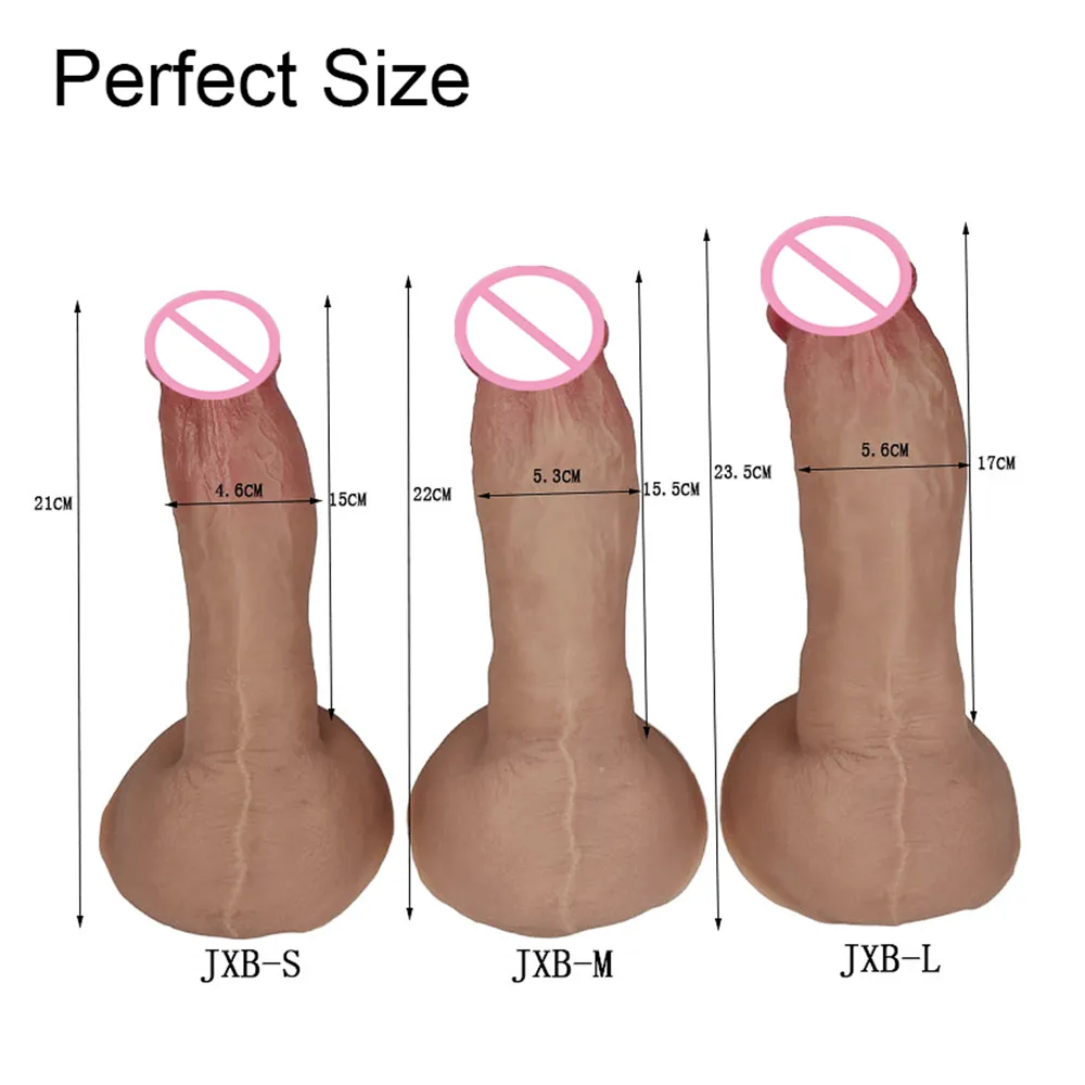 Super Skin Silicone Realistic Dildo Soft Suction Cup Big Huge Strapon Penis Dick Adults Sex Toys For Women Female Masturbator Dildos cb5feb1b7314637725a2e7: JXB-L|JXB-L With Panties|JXB-M|JXB-M With Panties|JXB-S|JXB-S With Panties