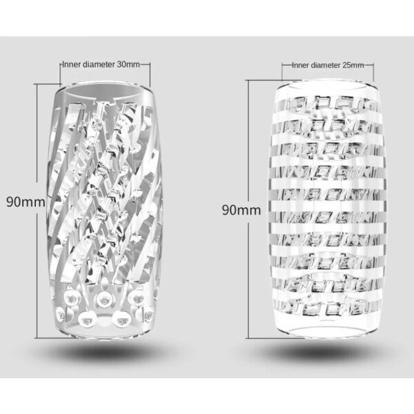 Transparent Male Masturbator Artificial Pussy Vaginal for Men Glans Sucking Penis Pump Spikes Exerciser Sex Toys for man 18+ Sex Toys For Men cb5feb1b7314637725a2e7: A|B